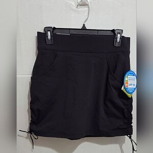 Columbia Women'sMarina Bay Skort Black Size S Elastic Waist